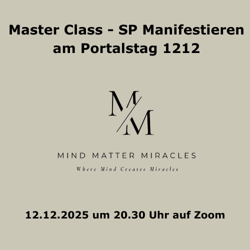 SP Manifestieren Masterclass 12.12 um 20:30 Uhr