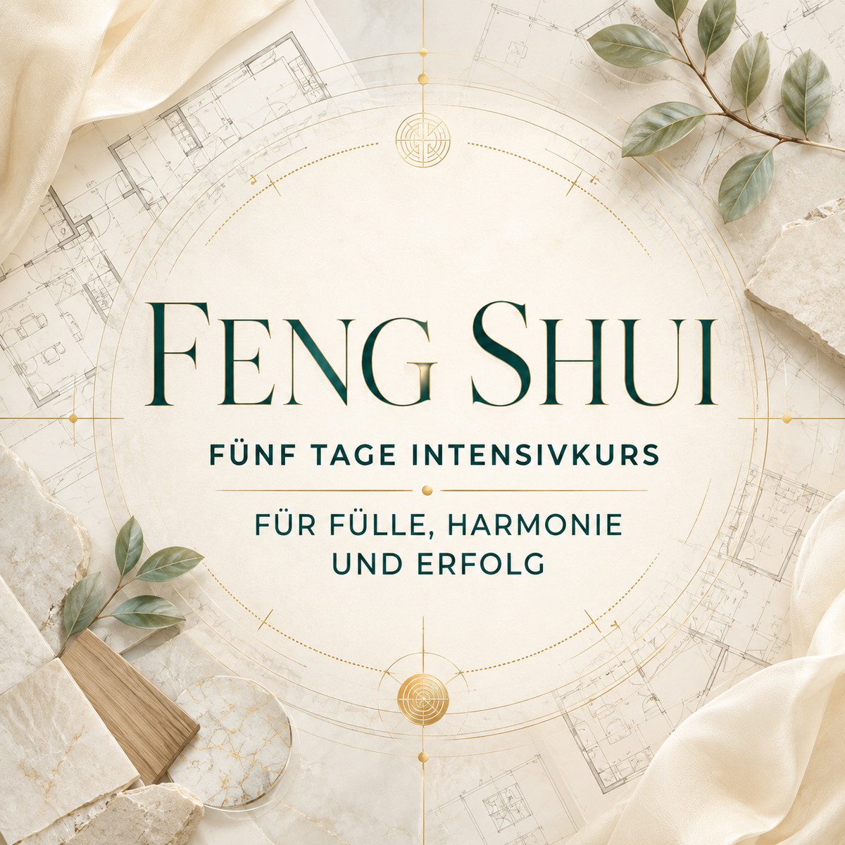 Feng Shui 5 Tage Intensivkurs - Fülle, Harmonie und Erfolg inkl. Teilnahme Zertifikat 19.10 - 23.10. 20:30h