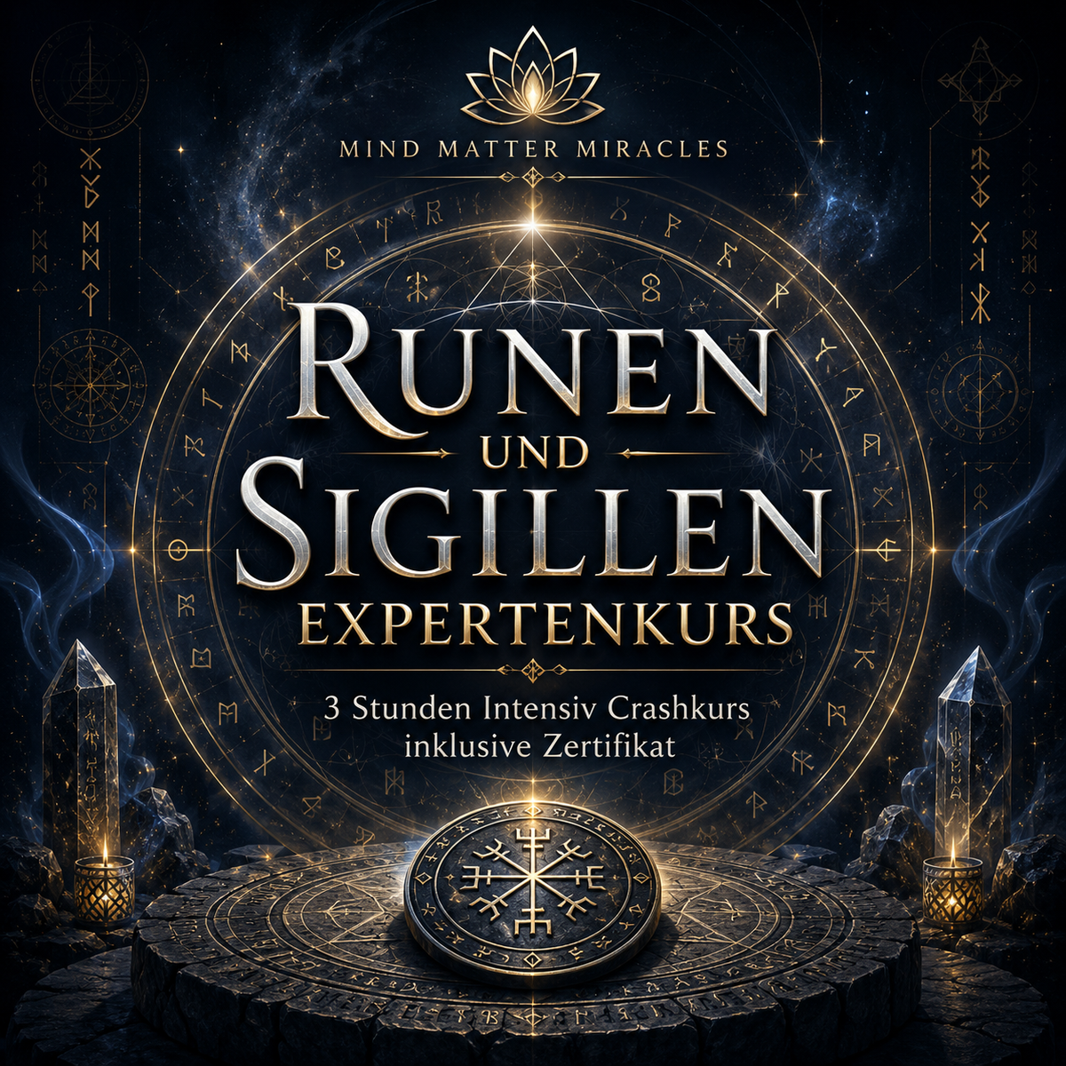 Runen und Sigillen Expertenkurs 3 Stunden Intensiv inkl. Zertifikat 26.10. 20:30Uhr