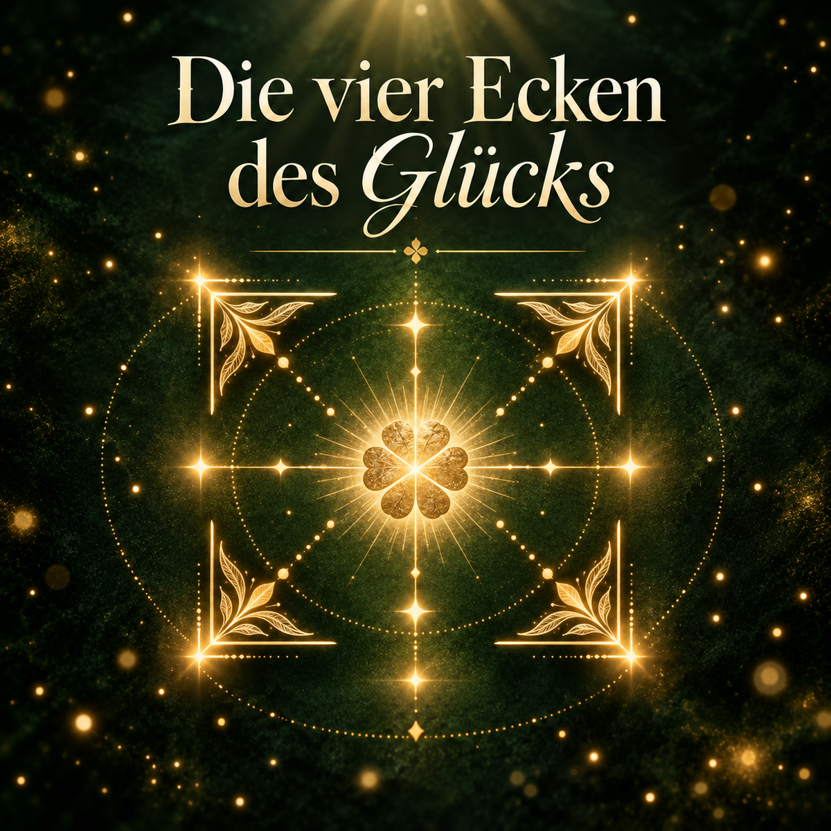 Glück kommt auf magische Weise Ritual (4 Ecken des Glücks)