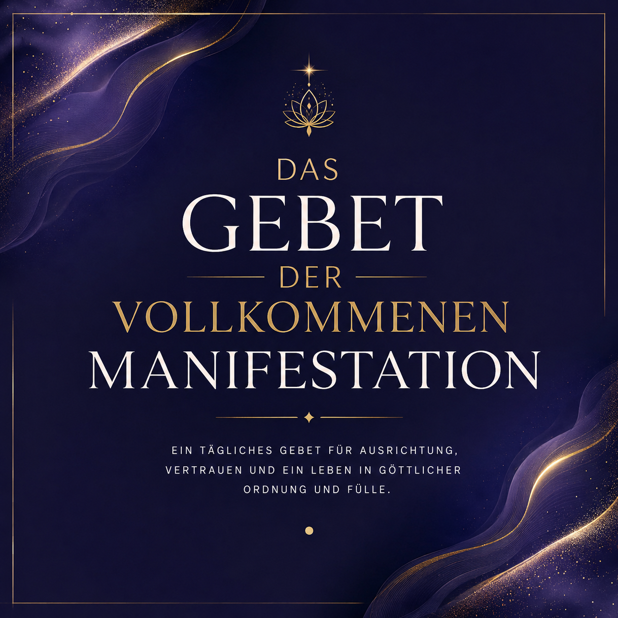 Das Gebet der vollkommenen Manifestation- super kraftvoll, für ein Leben in göttlicher Ordnung, Fülle und Wohlstand
