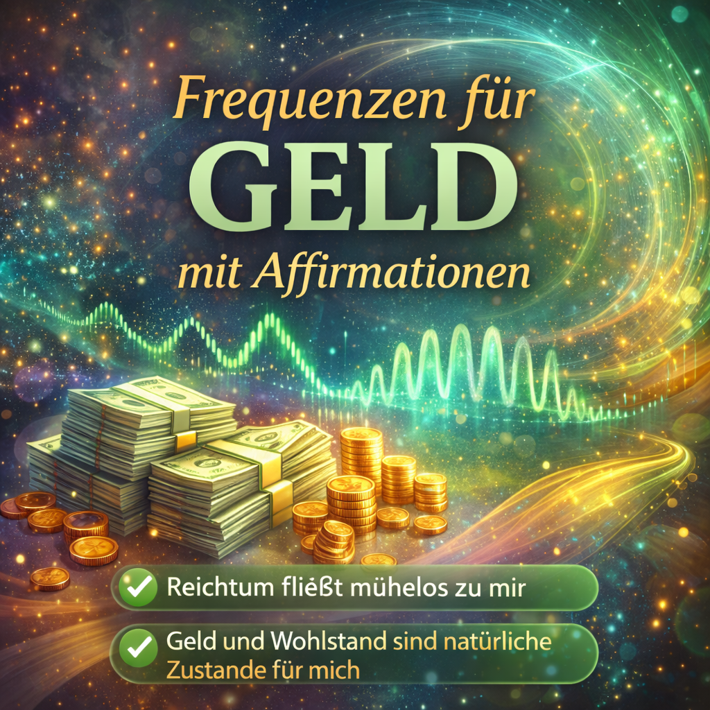 Frequenz für Geld mit Affirmationen. Ziehe Wohlstand in dein Leben