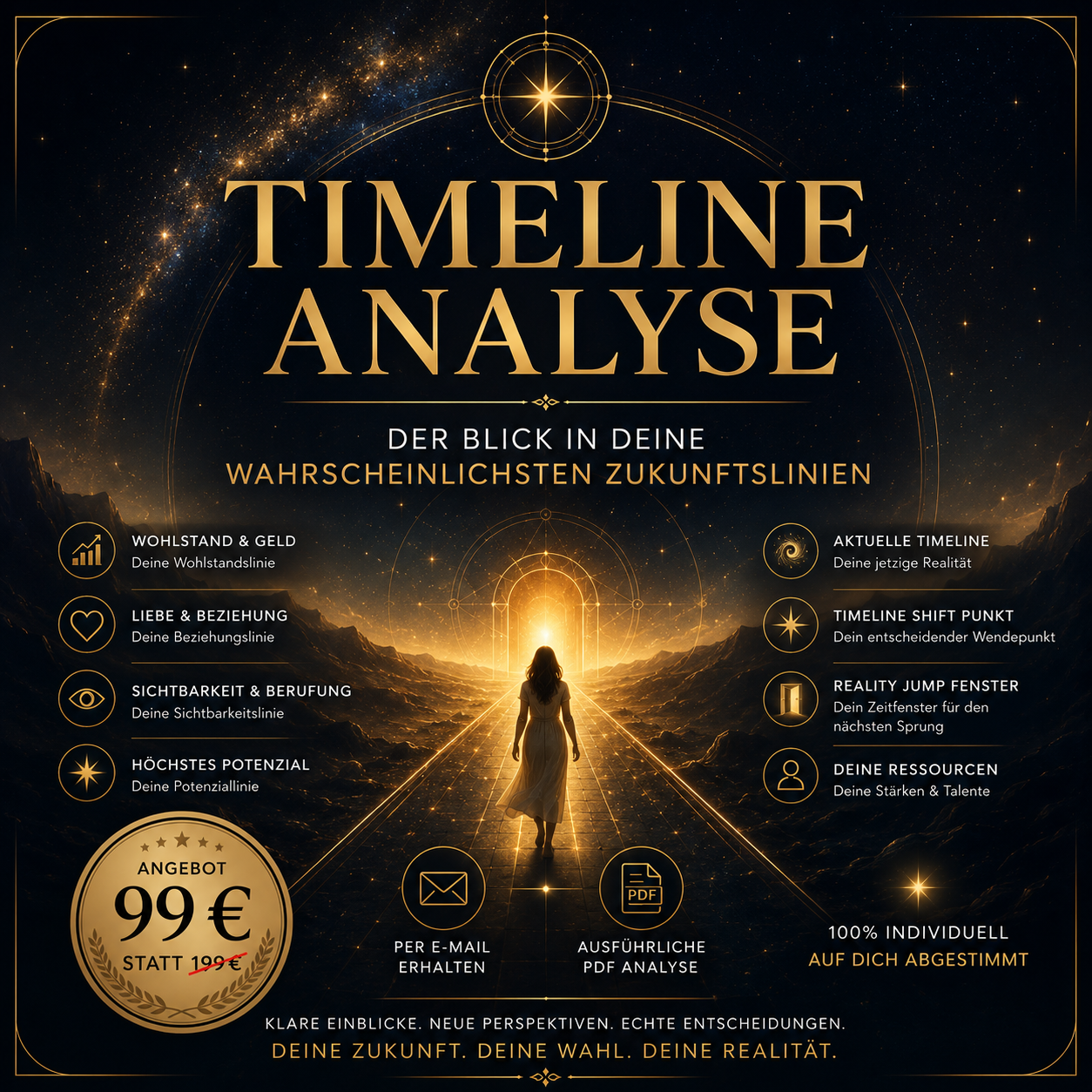 Timeline Analyse – Der Blick in deine wahrscheinlichsten Zukunftslinien - Nur für kurze Zeit